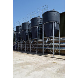 9.70 m³ large capacity foodstuff silo