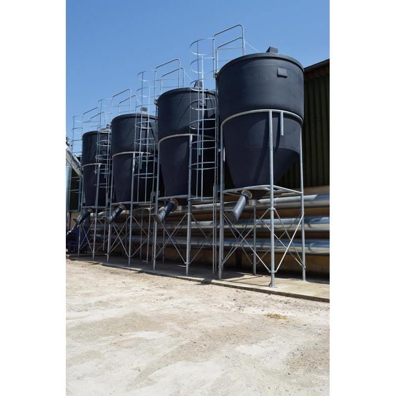 9.70 m³ large capacity foodstuff silo