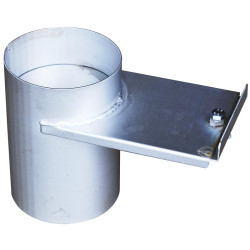 Ø 140 mm stainless steel emptying hatch