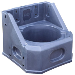 Wall support for mineral bucket lick